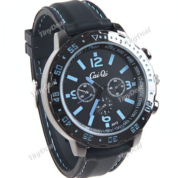 Sólido masculino de pulso de quartzo Analog Watch Relógio co