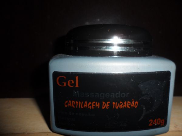 gel massageador cartilagem de tubarão