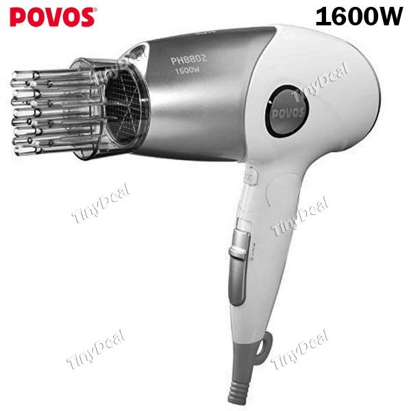 POVOS) PH8802 1600W 220V 3-Mode portátil de viagem secador d