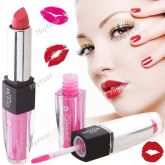 2-em-1 Batom Professional + Lip Gloss Batom Set Maquiagem Co